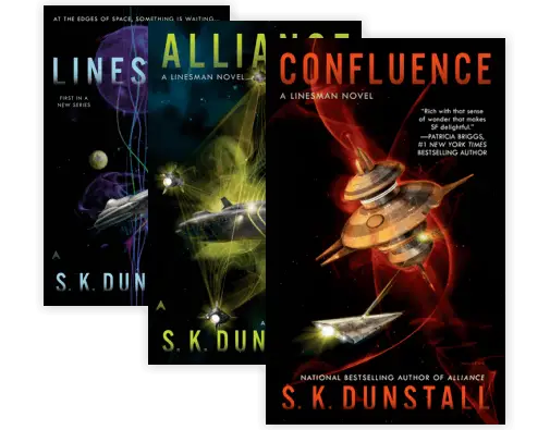book covers of Linesman Alliance and Confluence