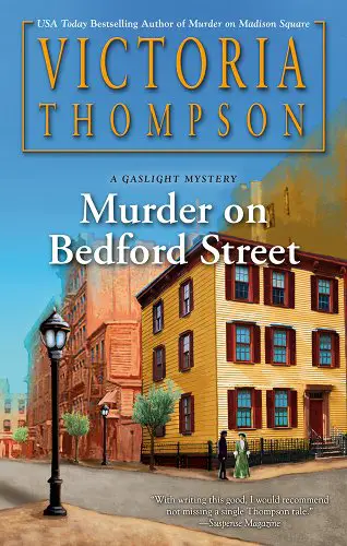 Murder on Bedford Street by Victoria Thompson book cover
