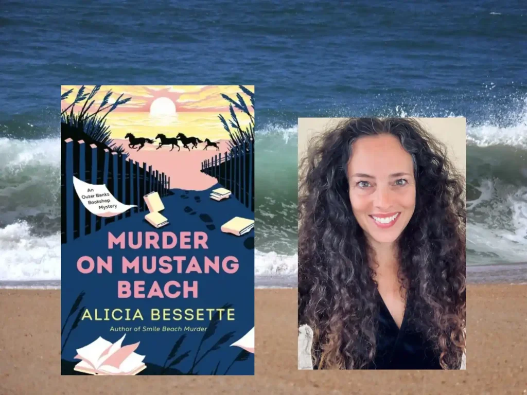Murder on Mustang Beach and author Alicia Bessette