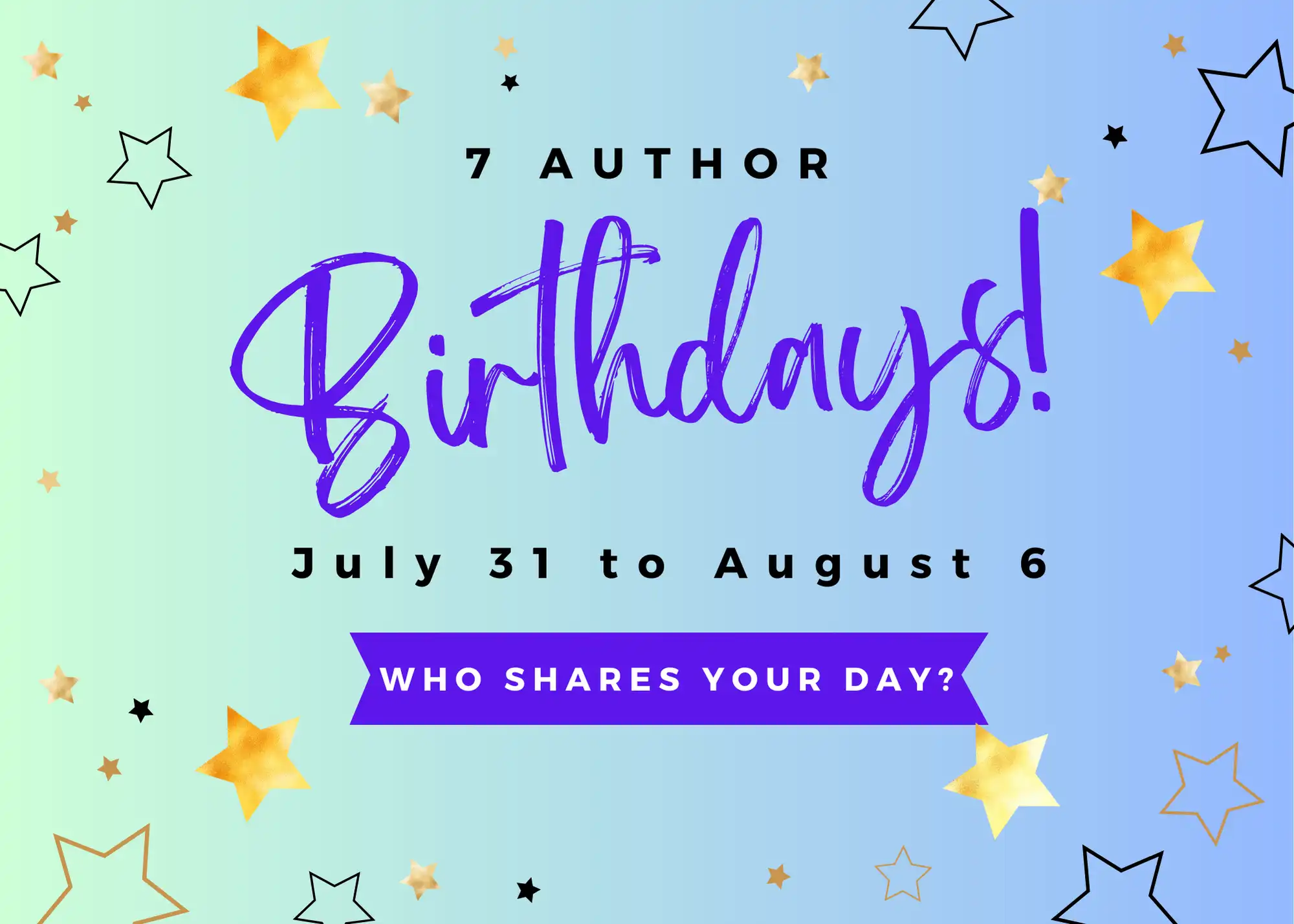 author birthdays who shares your day?