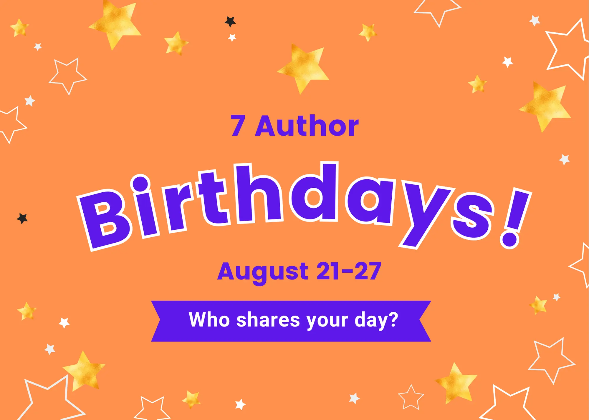 author birthdays who shares your day