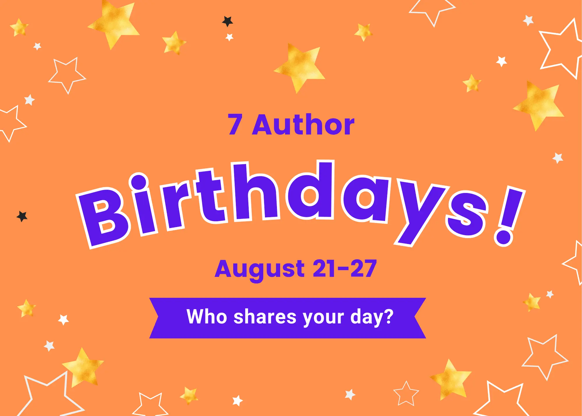 Author Birthdays author birthdays who shares your day