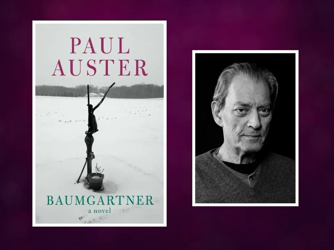 Baumgartner and author Paul Auster