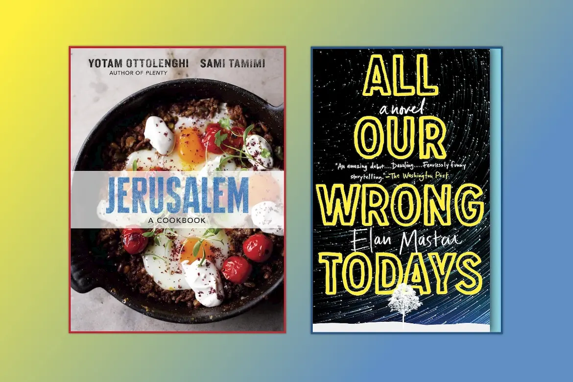 Jerusalem Cookbook and All Our Wrong Todays book covers