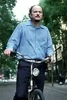 The Marriage Plot author Jeffrey Eugenides on a bicycle