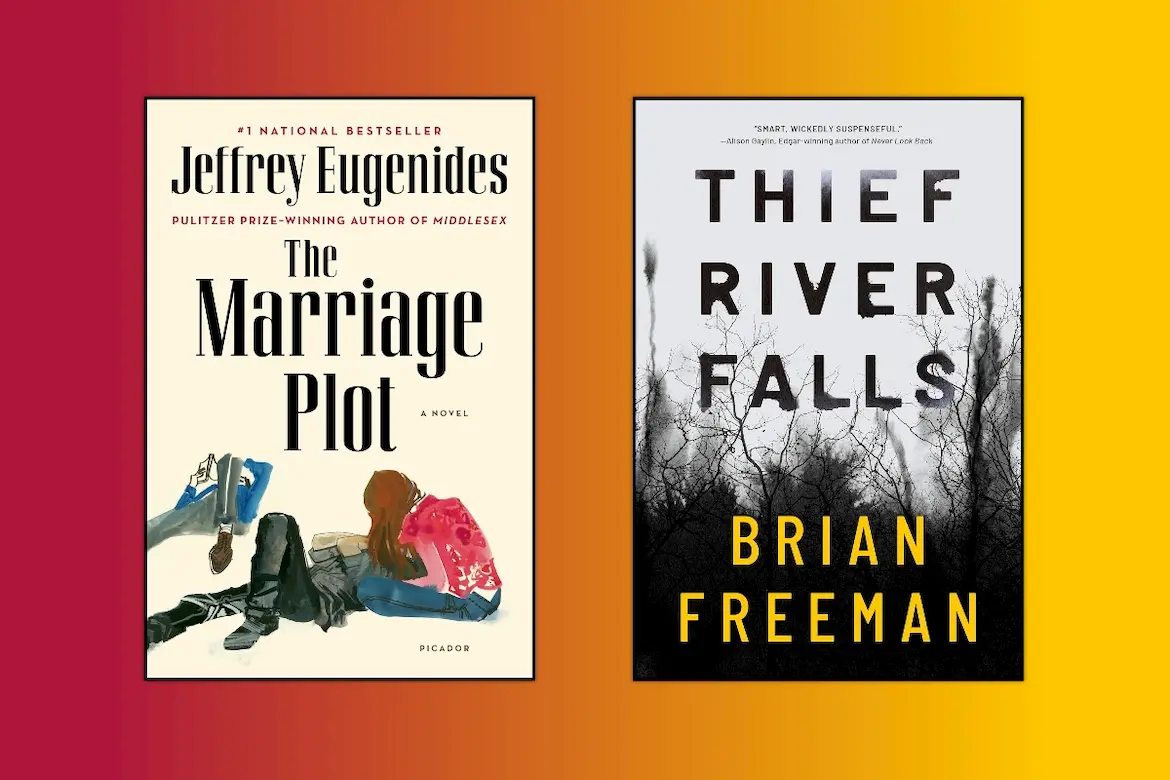 The Marriage Plot and Thief River Falls book covers