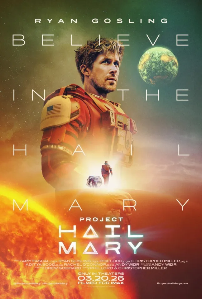 Project Hail Mary Project Hail Mary by Andy Weir movie poster