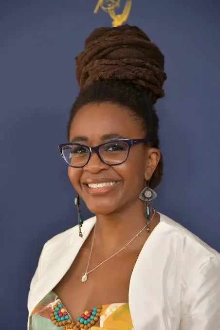 Author Shoutout Author Shoutout Nnedi Okorafor smiling with glasses and earrings