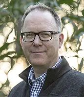 Massif Massif author Garth Nix with glasses in nature